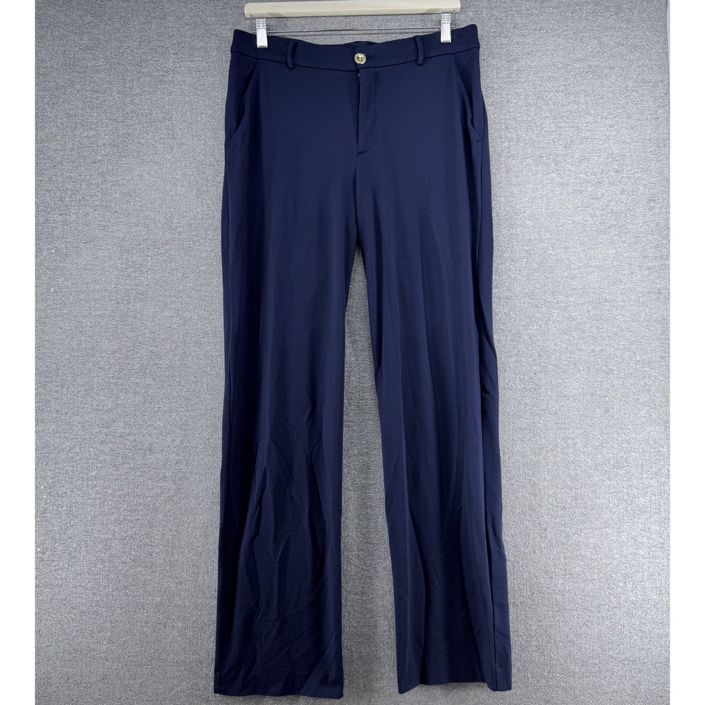 Lilly Pulitzer Lyndie Pants Women Size 6 Navy Blue Casual Straight Leg #011702